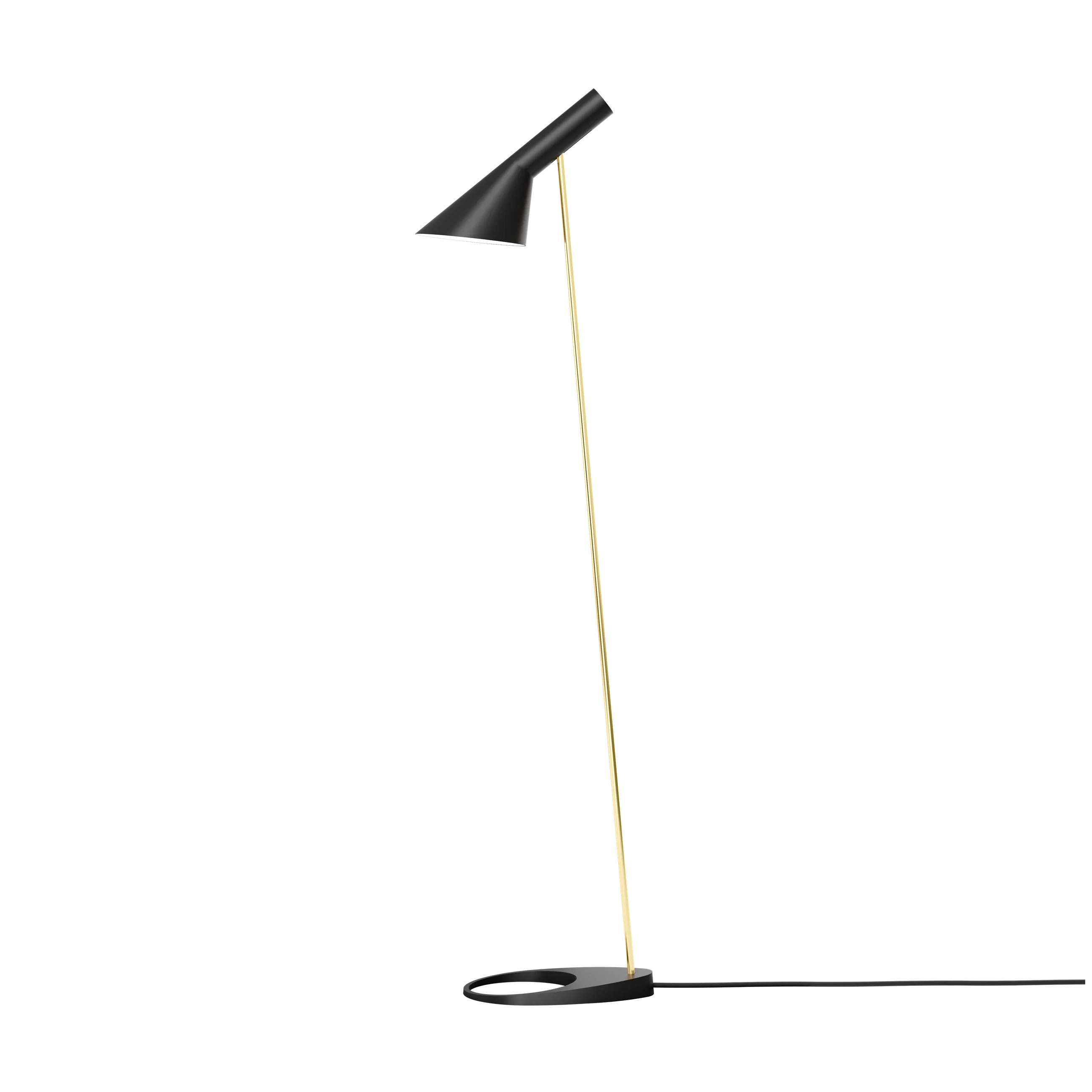 Louis Poulsen AJ Gulvlampe Brass/Black