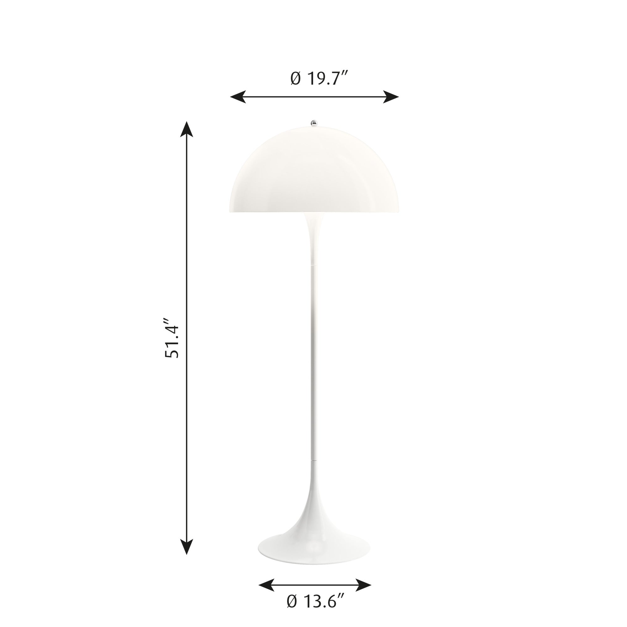 Louis Poulsen Panthella Gulvlampe - Opal