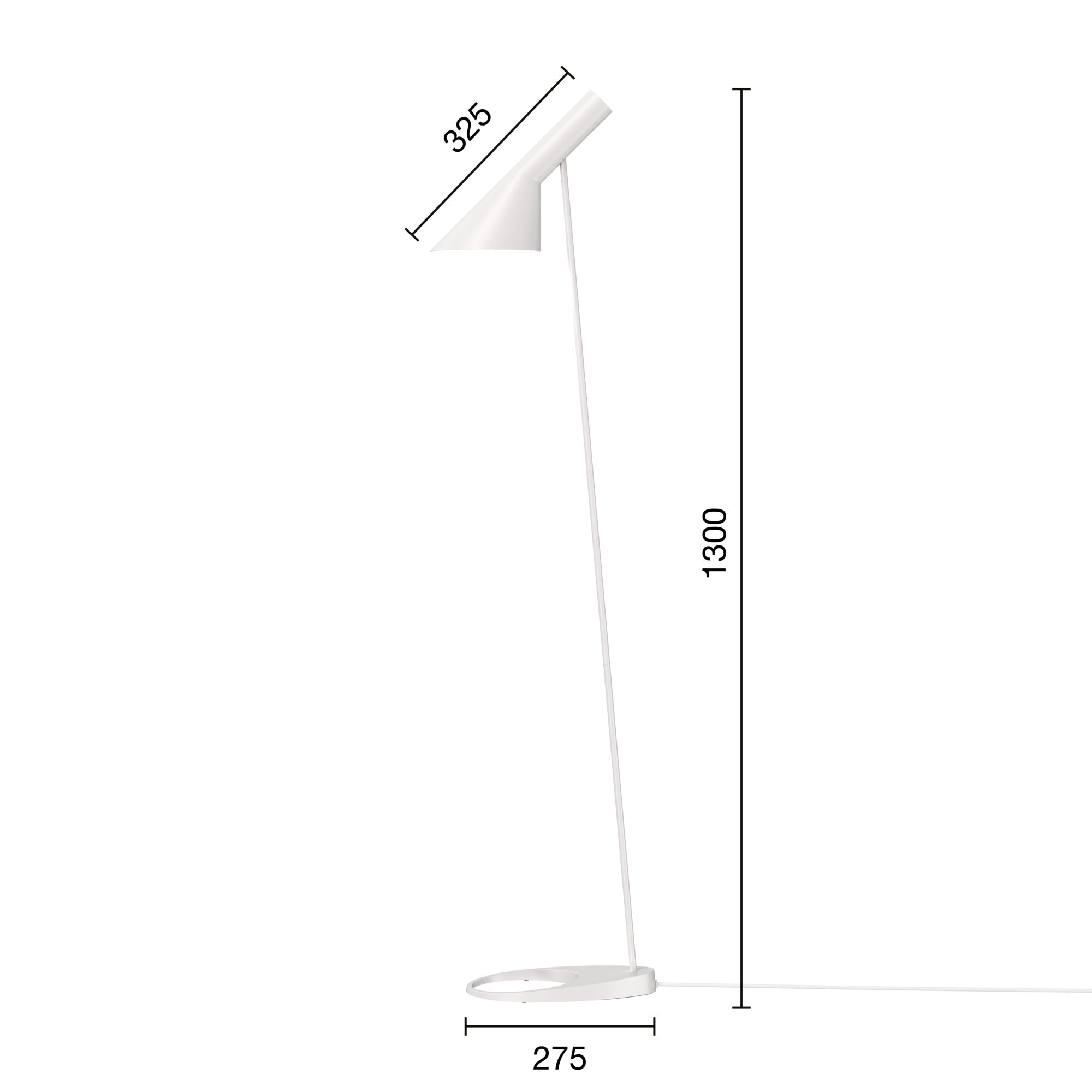 Louis Poulsen - AJ Gulvlampe - Hvid