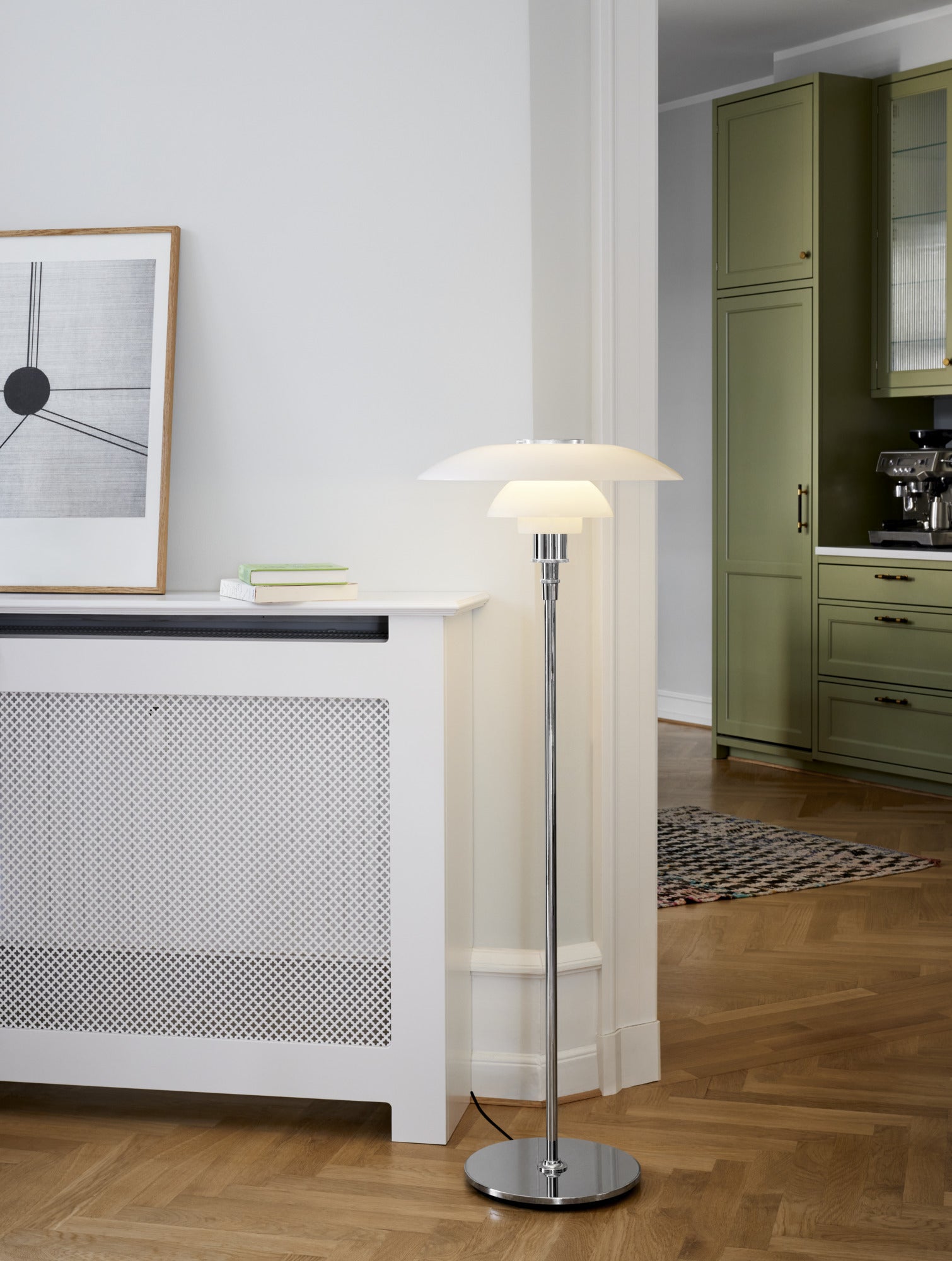 Louis Poulsen - PH 4½-3½ Gulvlampe - Højglansforkromet