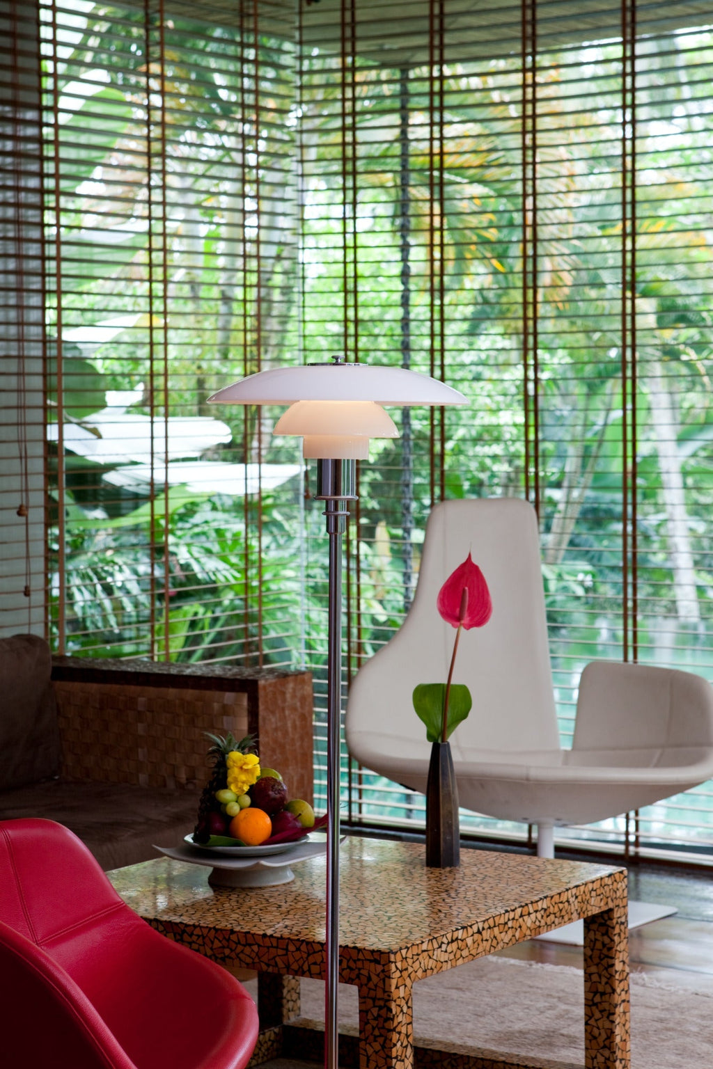 Louis Poulsen - Lampa podłogowa PH 3½-2½ - Chrom połysk