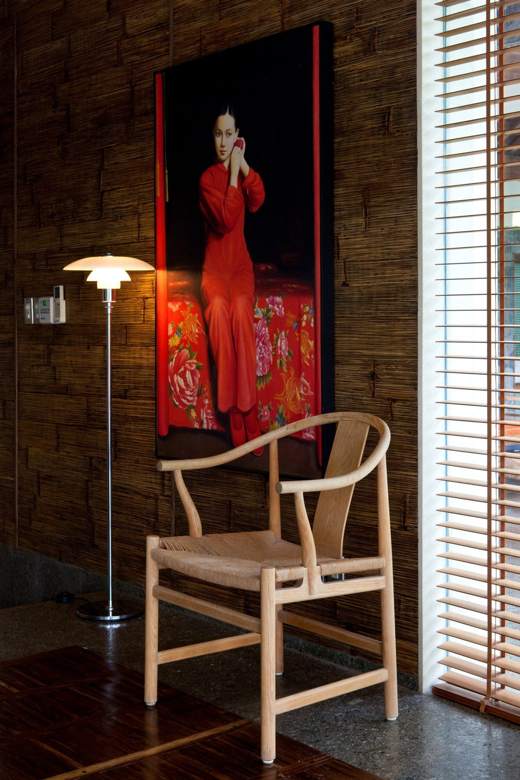 Louis Poulsen - Lampa podłogowa PH 3½-2½ - Chrom połysk