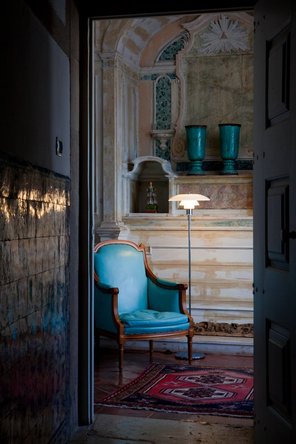 Louis Poulsen - Lampa podłogowa PH 3½-2½ - Chrom połysk