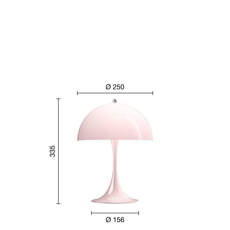 Louis Poulsen Panthella 250 Bordlampe Pale Rose Acryl