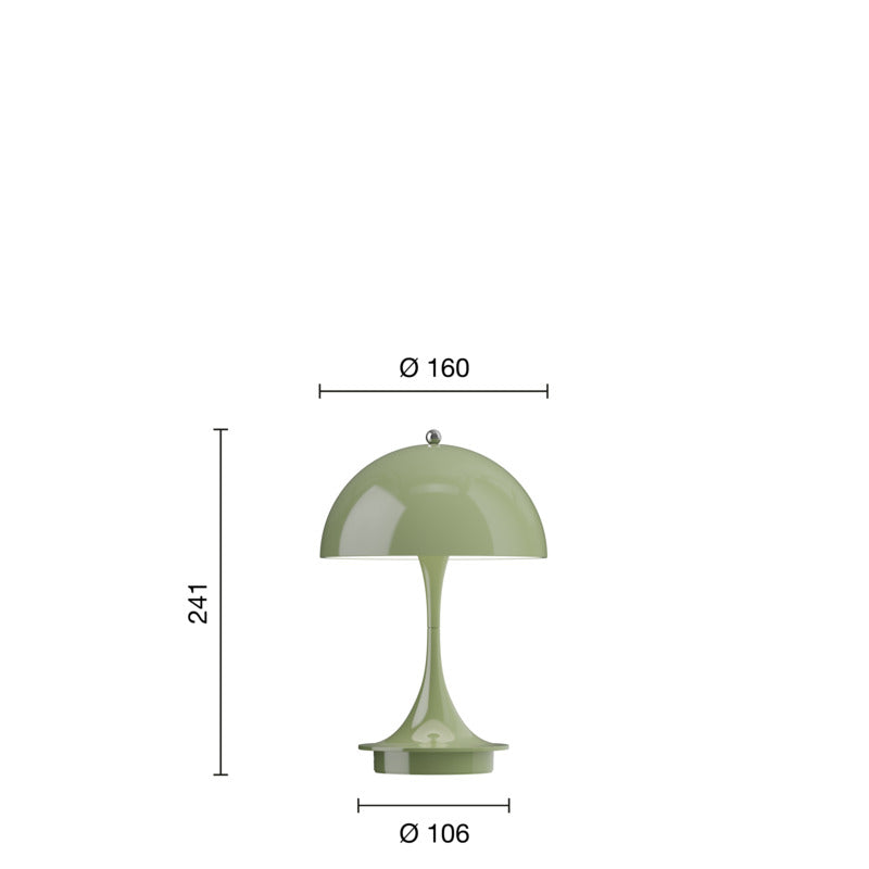 Louis Poulsen Panthella 160 Portable Lampe Grøn