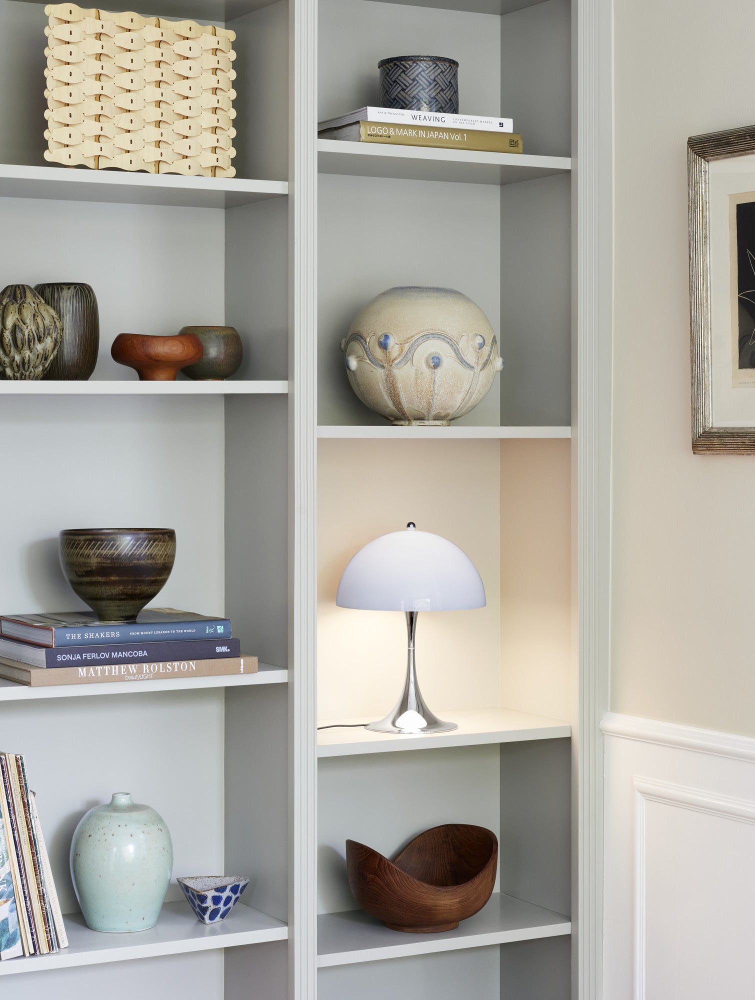 Louis Poulsen Panthella 250 Bordlampe - Grå Opalt Akryl