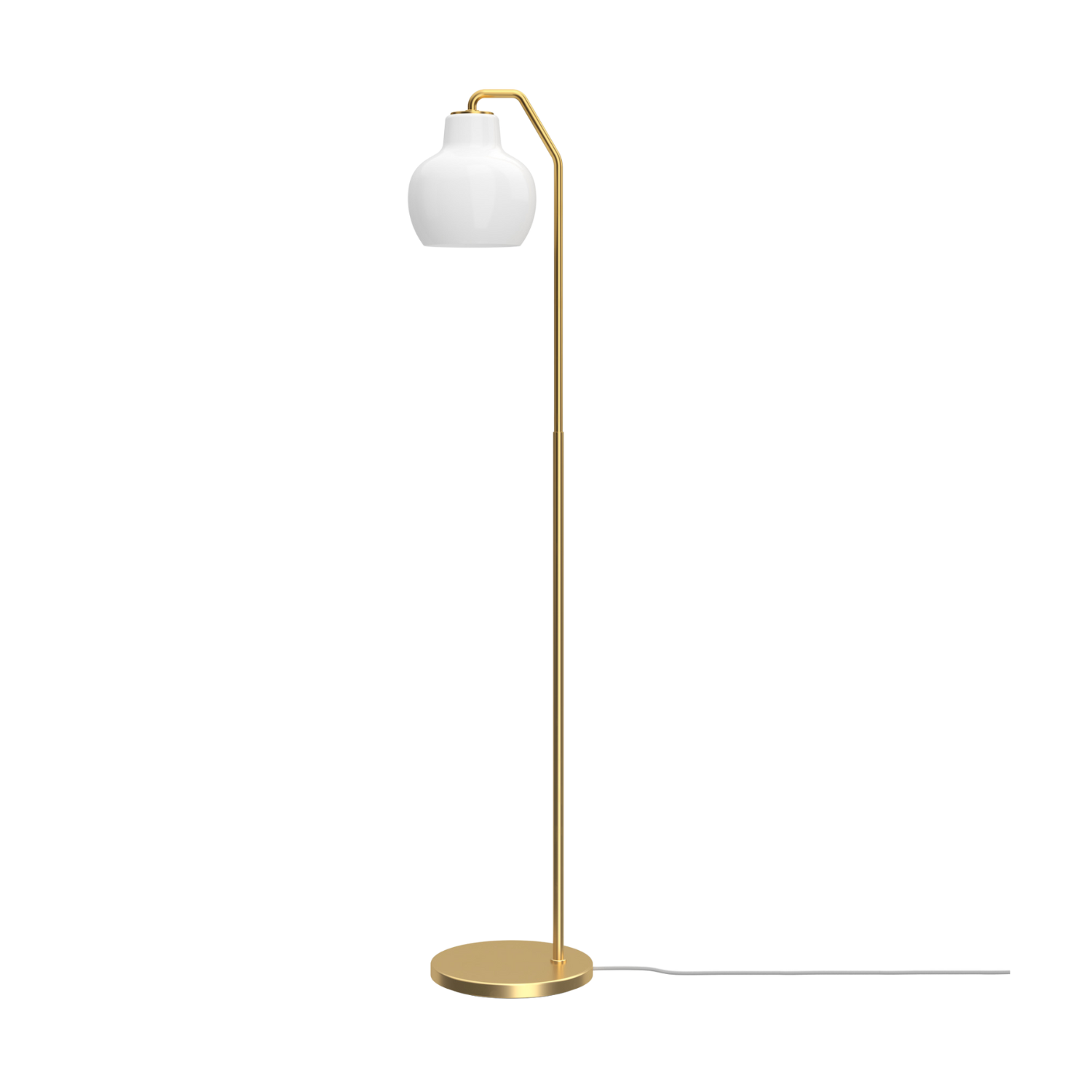 Louis Poulsen - VL Ring Crown Gulvlampe – Brass / Opal Glass